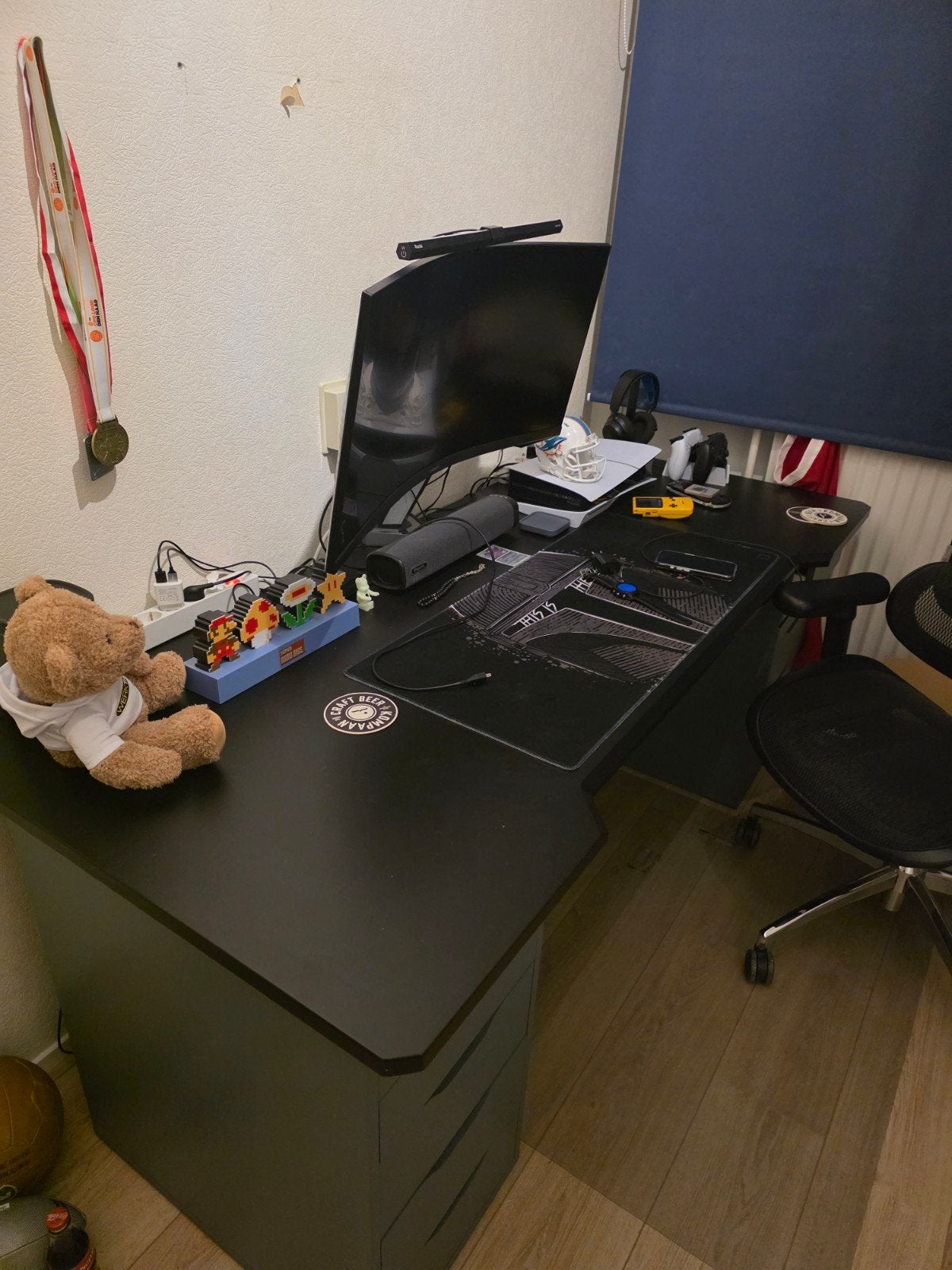 IKEA UPPSPEL Gaming Bureaublad 180 cm - Zo goed als nieuw, Ophalen, Overige materialen, 50 tot 100 cm, 150 tot 200 cm