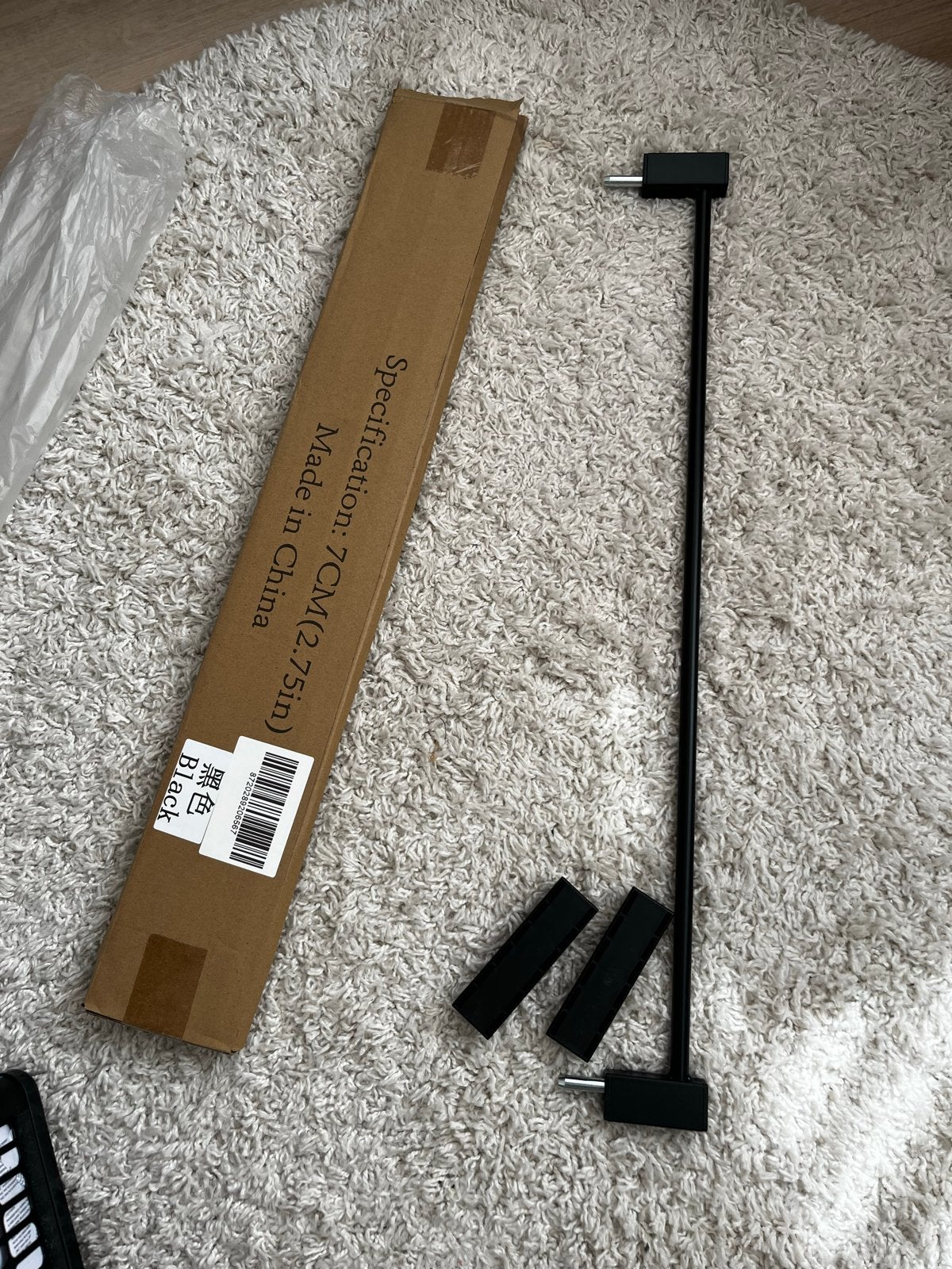 Verlengstukken traphek 7 en 14 cm - Nieuw, Ophalen of Verzenden, Nieuw, Metaal of IJzer, Overige typen