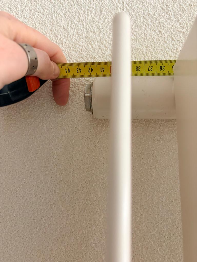Nieuwe verticale radiator, wit, 180x40 cm, Ophalen, Radiator, Minder dan 60 cm, Zo goed als nieuw
