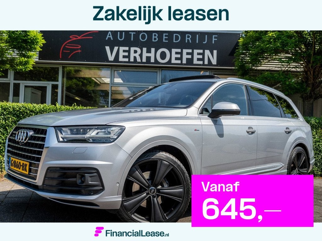 Audi Q7 3.0 TDI QUATTRO | S-LINE | ALCANTARA HEMEL | MATRIX, Auto's, Audi, Bedrijf, Lease, Financial lease, Q7, 360° camera, 4x4