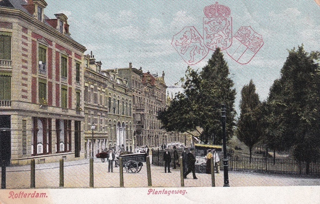 Rotterdam Plantageweg, Ophalen of Verzenden, Voor 1920, Gelopen, Zuid-Holland