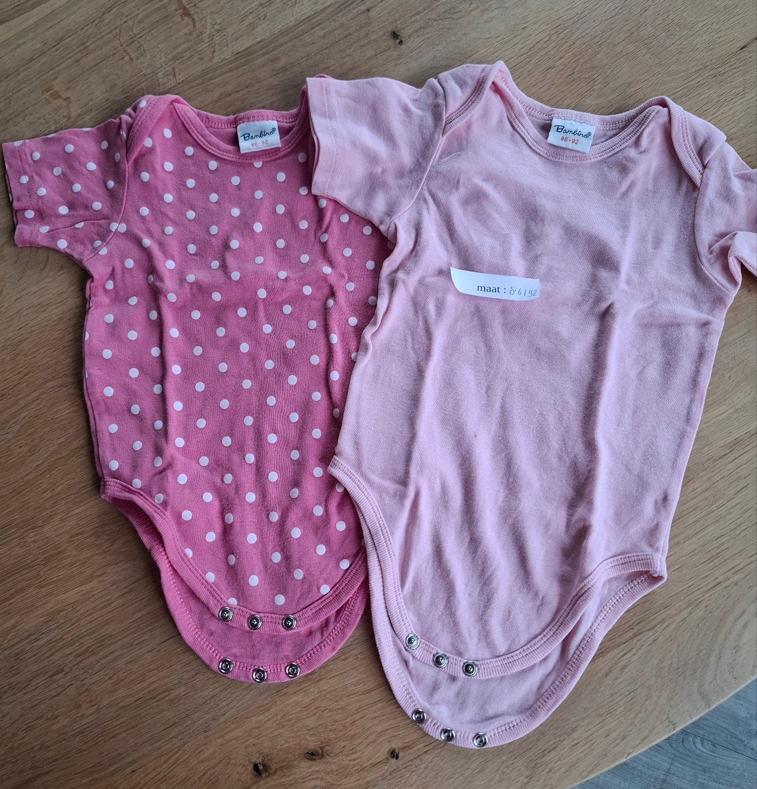 2x rompers meisje 86, Ophalen of Verzenden, Zo goed als nieuw, Meisje, Nacht- of Onderkleding