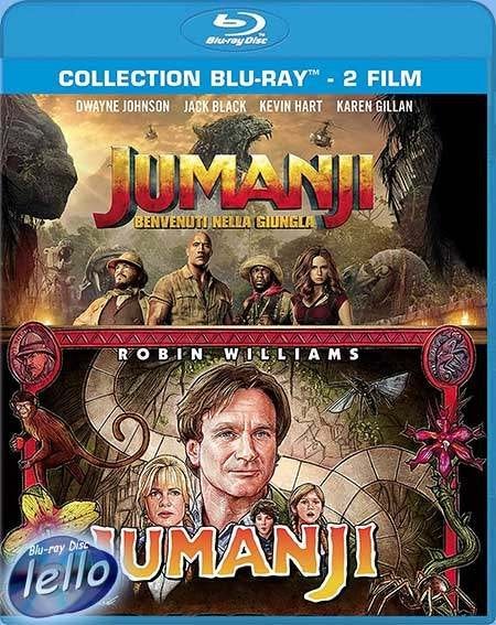 Blu-ray: Jumanji 2-Movie Collection (1995, 2017) OS niet NLO, Cd's en Dvd's, Blu-ray, Ophalen of Verzenden, Zo goed als nieuw