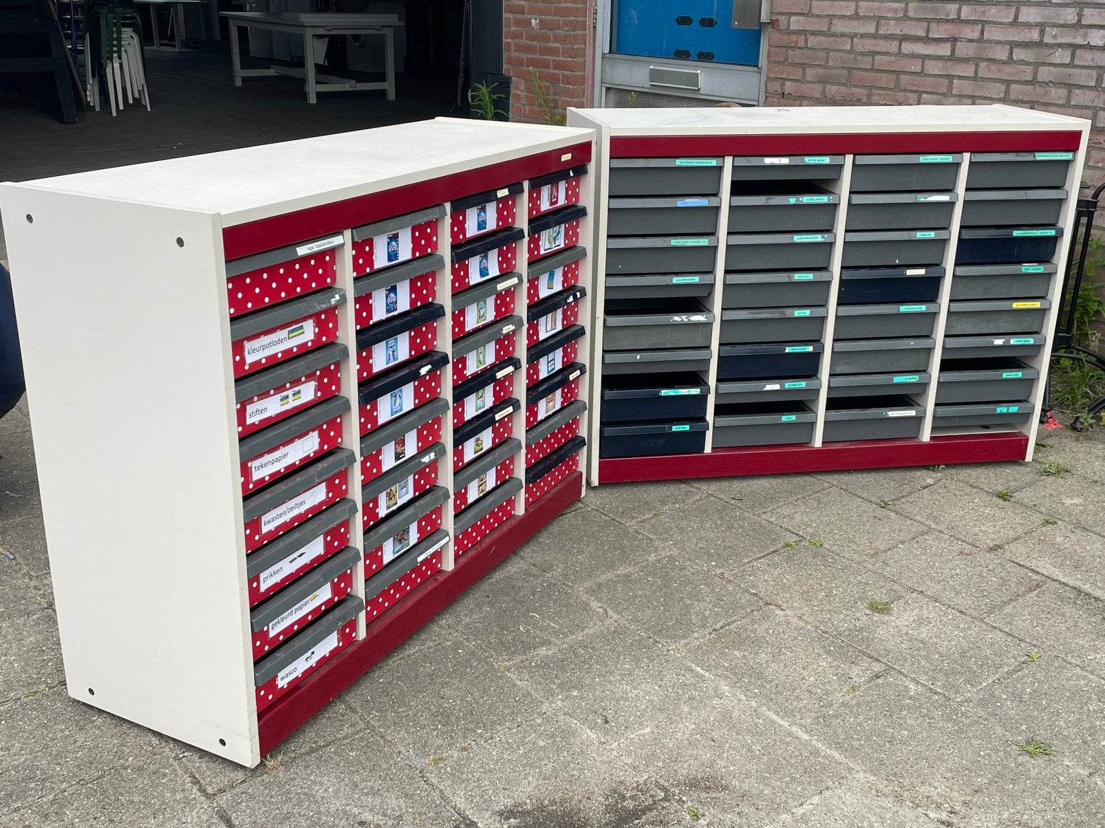 2x Ladekast Vakkenkast Schoolkast, Ophalen, Gebruikt, Marko, X
