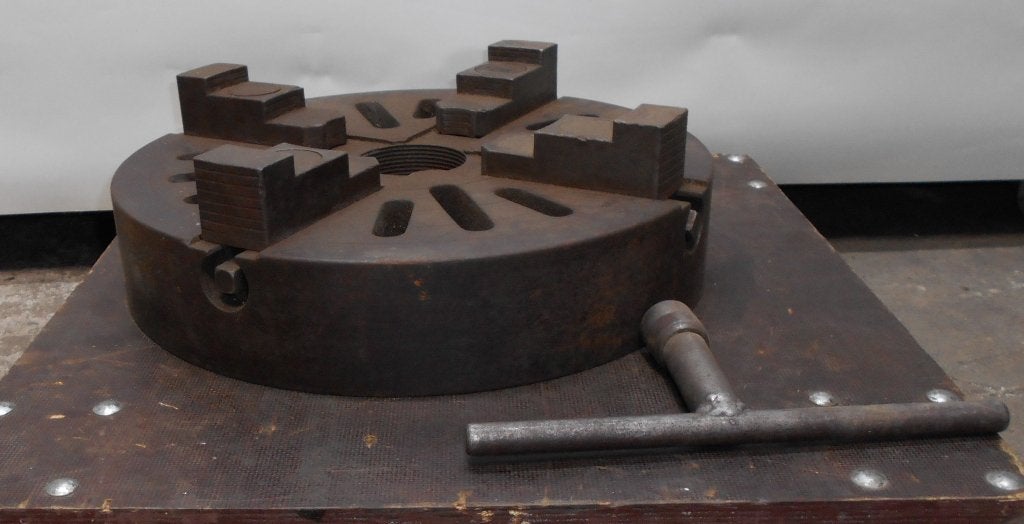 Onafhankelijke 4 klauw, rond 390 mm, omkeer bekken, Ophalen, Gebruikt, Onderdeel