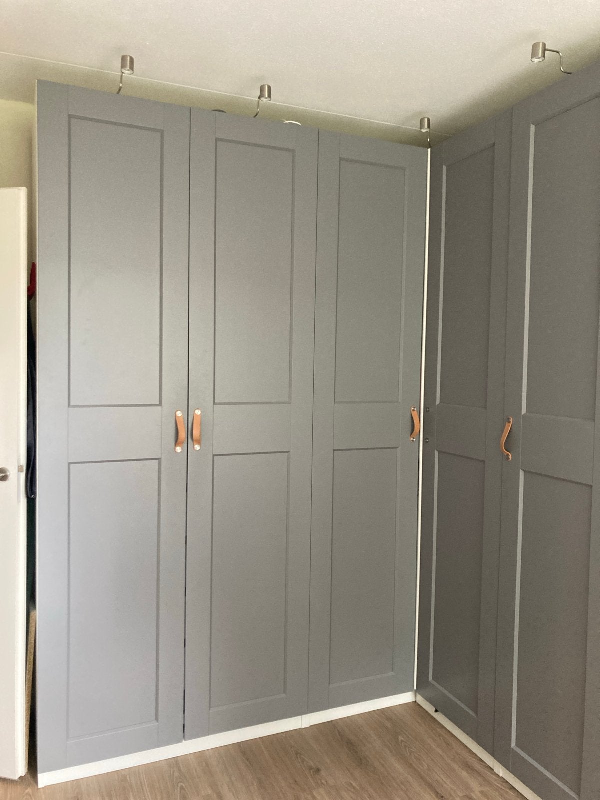 6x IKEA GRIMO deuren grijs 50x229cm, Ophalen, Overige materialen, Minder dan 50 cm, Gebruikt