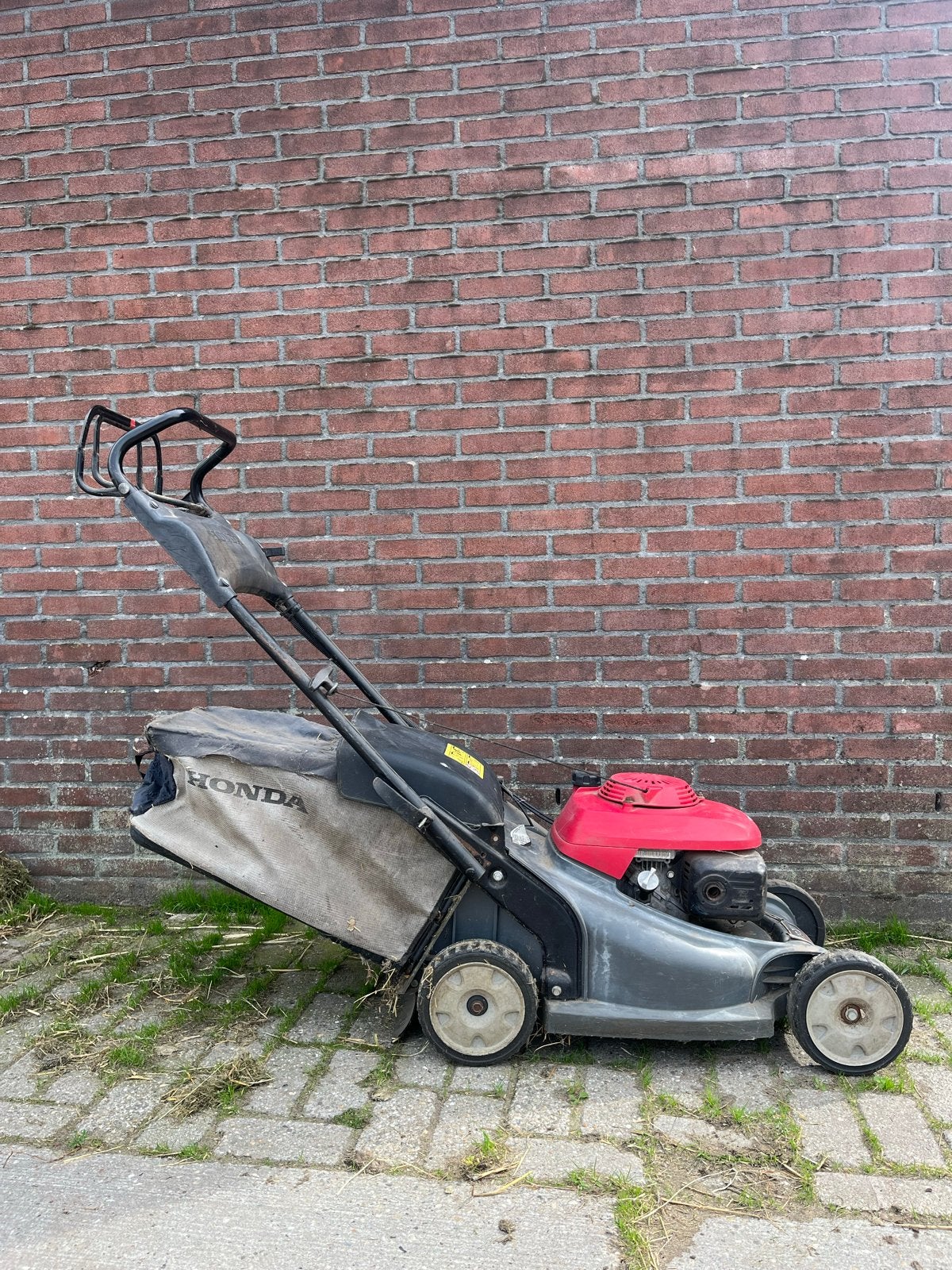 Honda HRX 476 Benzine Grasmaaier met Opvangzak, Tuin en Terras, Cirkelmaaier, Gebruikt, Ophalen of Verzenden, 40 t/m 49 cm
