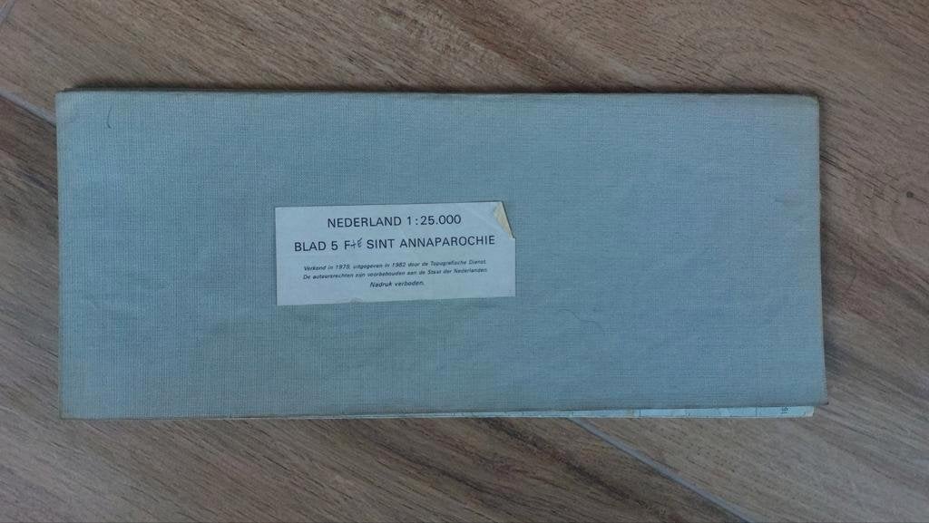 5E+F / Sint Jacobiparochie en omgeving Stafkaart uit 1982, Ophalen of Verzenden, 1800 tot 2000, Landkaart, Zo goed als nieuw