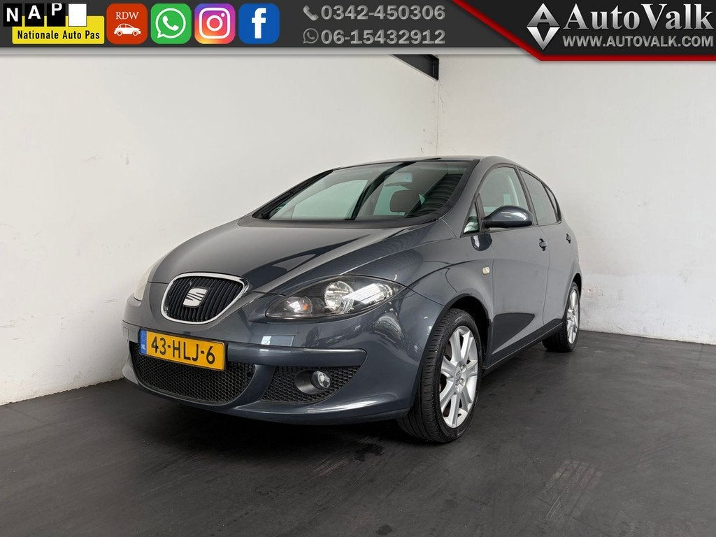 SEAT Altea 1.6 Lifestyle. Clima, Cruise. Trekhaak!, Gebruikt, 1295 kg, 4 cilinders, Euro 4