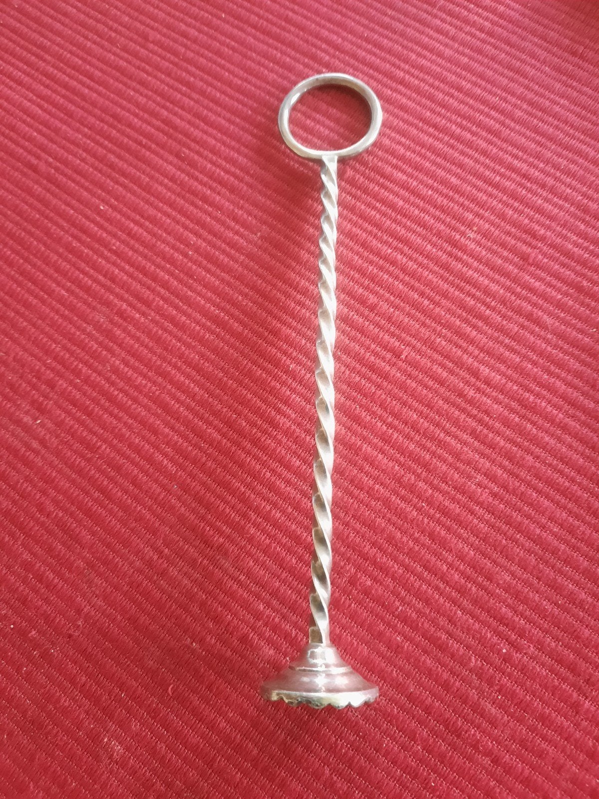 Verzilverde Cocktail Stamper - Vintage Bar Accessoire, Ophalen of Verzenden