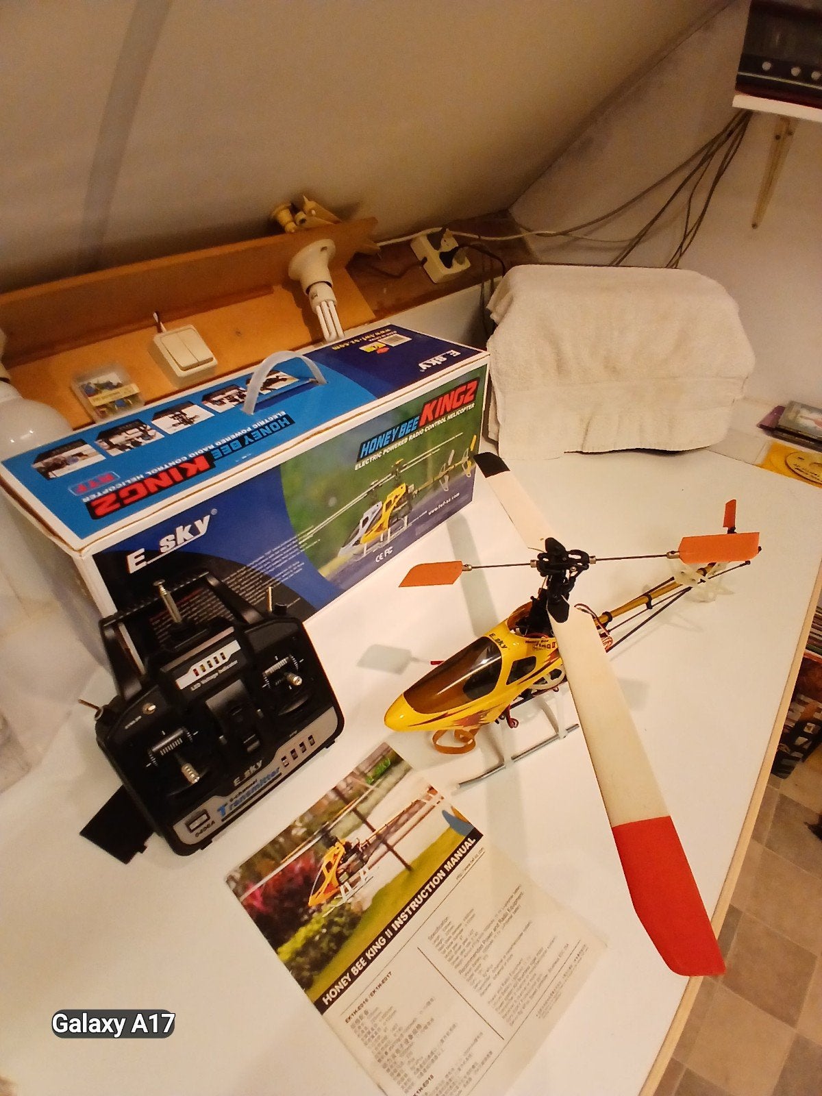 Helikopter met 6 kanaals zender/ontvanger., Overige merken, Helikopter, Ophalen of Verzenden, Zo goed als nieuw
