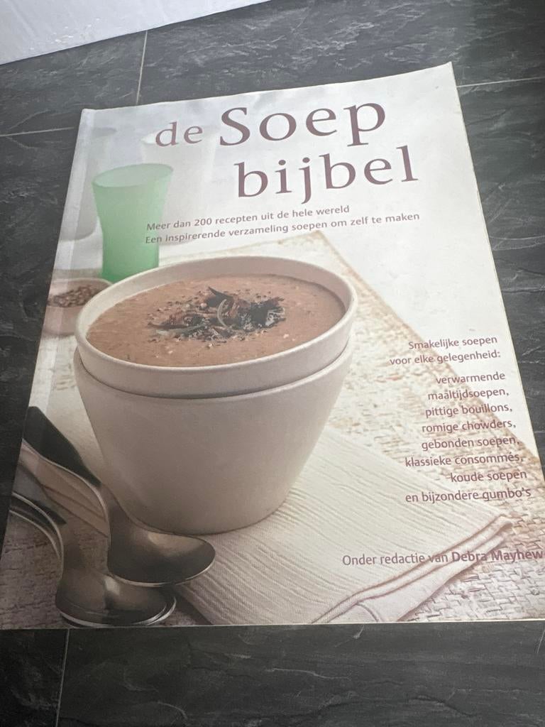 De Soepbijbel boek, Boeken, Kookboeken, Ophalen of Verzenden, Gelezen, Voorgerechten en Soepen