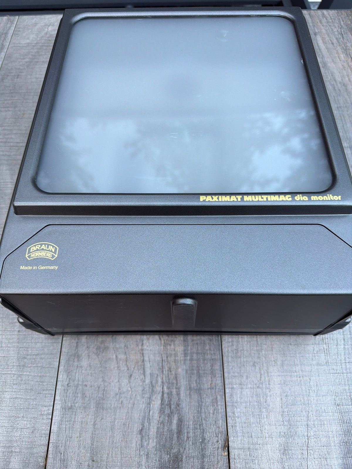 Braun Paximat Multimag Dia Monitor + Reflecta x22-Scan, Audio, Tv en Foto, Ophalen of Verzenden, Zo goed als nieuw, Met scherm