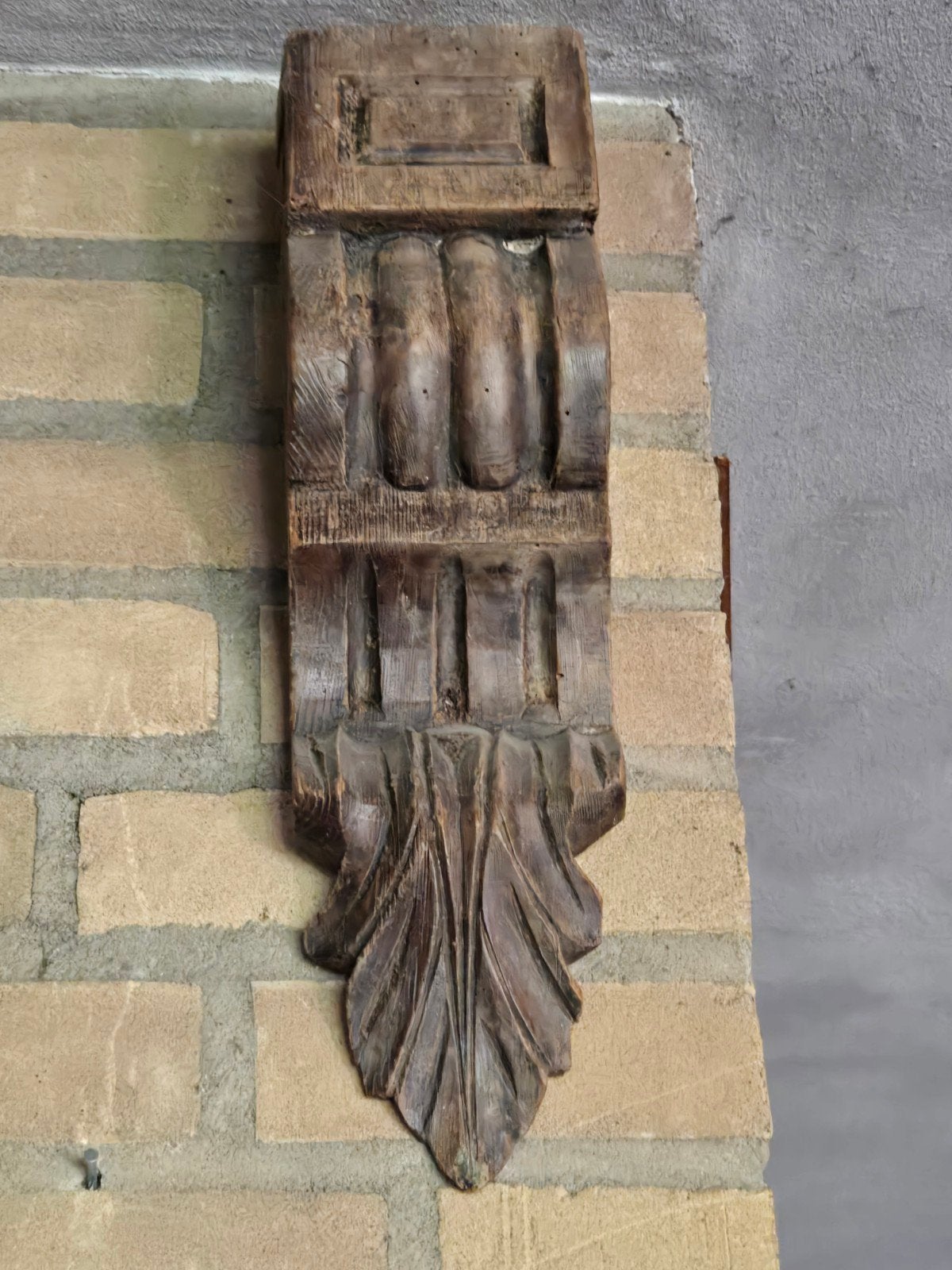 2 antieke houten sokkels, Ophalen of Verzenden