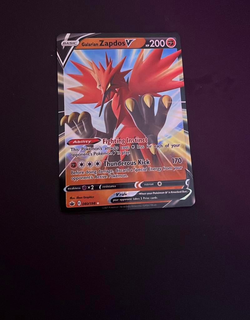 Pokemon kaart V, Ophalen of Verzenden, Zo goed als nieuw, Meerdere kaarten, Foil