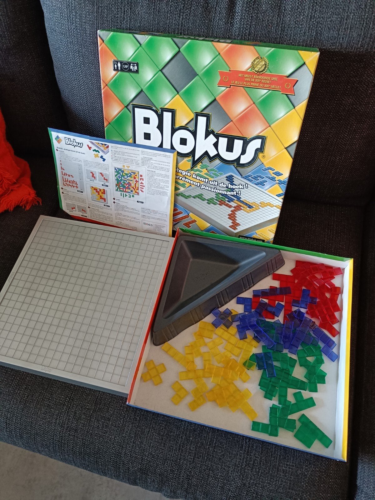 Blokus bordspel - Strategisch en kleurrijk familiespel, Drie of vier spelers, Ophalen of Verzenden, Gebruikt, Mattel
