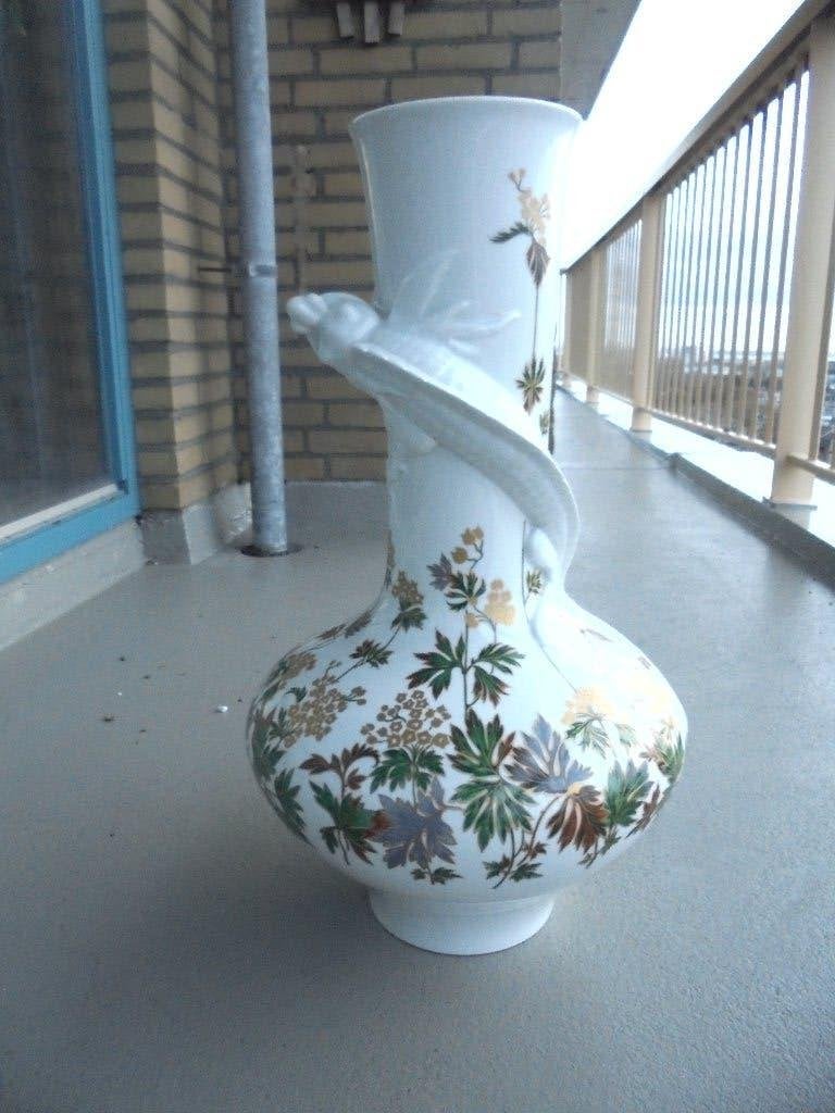 duits porselein vaas met salamander art deco, Antiek en Kunst, Ophalen of Verzenden