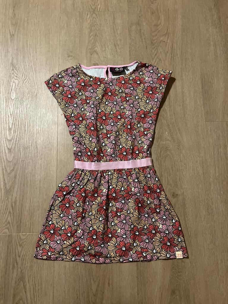 Z8 jurk meisje bloemen maat 128 / 134 zgan style: Ginie, Ophalen of Verzenden, Zo goed als nieuw, Meisje, Jurk of Rok