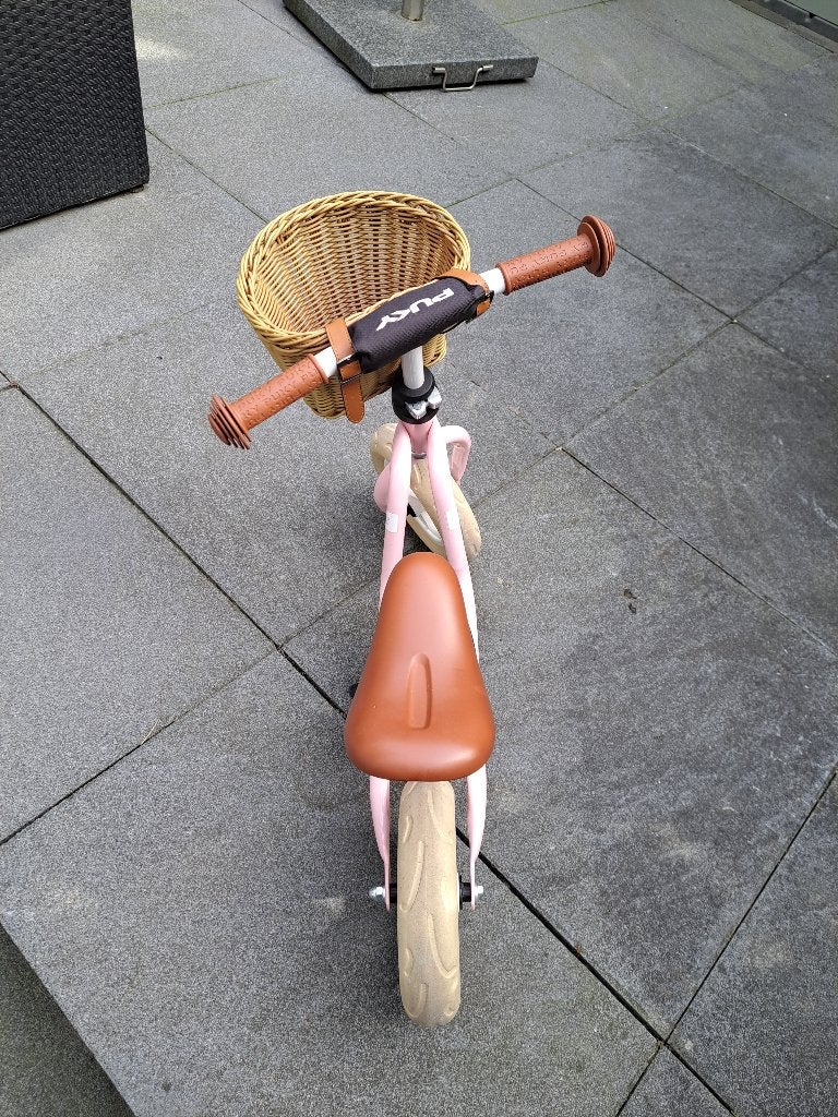 Foto 5 van Puky loopfietsje, 2 wielen, roze, retro met mandje