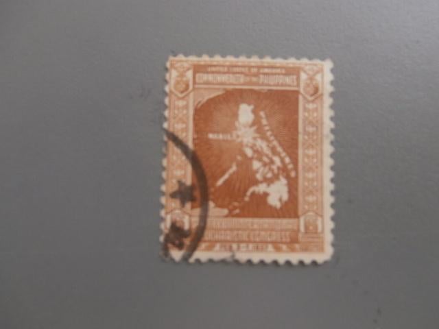 Postzegel Filipijnen 1937 Internationaal Congres, Verzenden, Gestempeld, Oost-Azië