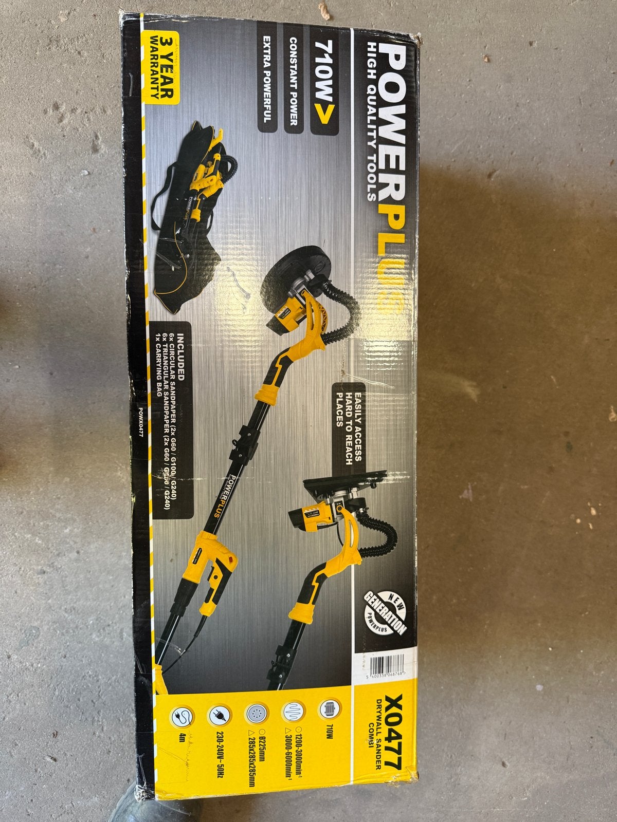 Nieuwe Powerplus Langnek Schuurmachine 710W - X0477, Ophalen, Nieuw, 600 tot 1200 watt, Overige typen