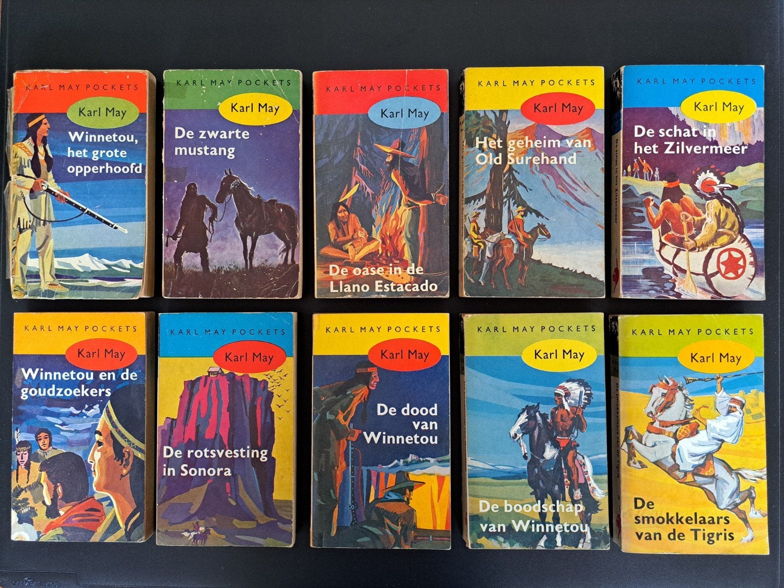 Karl May Pockets - set van 10 boeken, Ophalen, Gelezen, Karl May