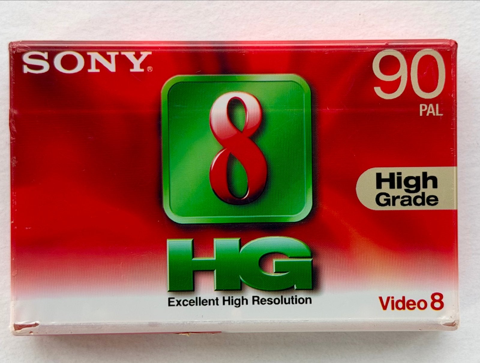 SONY High Grade 8mm Cassette 90 min! Video8, Hi8, Digital8, 20x of meer, Ophalen of Verzenden, Band, Disc of Geheugen, Sony