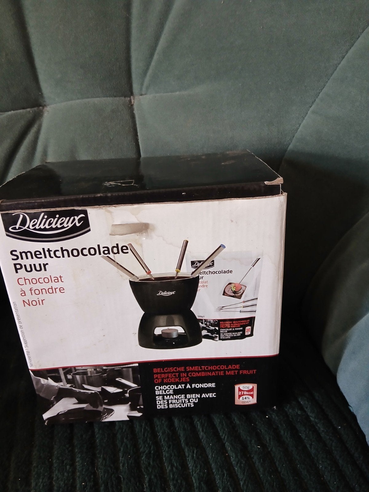 chocolade fondue, Ophalen, Nieuw, Waxinelicht, Fondueset