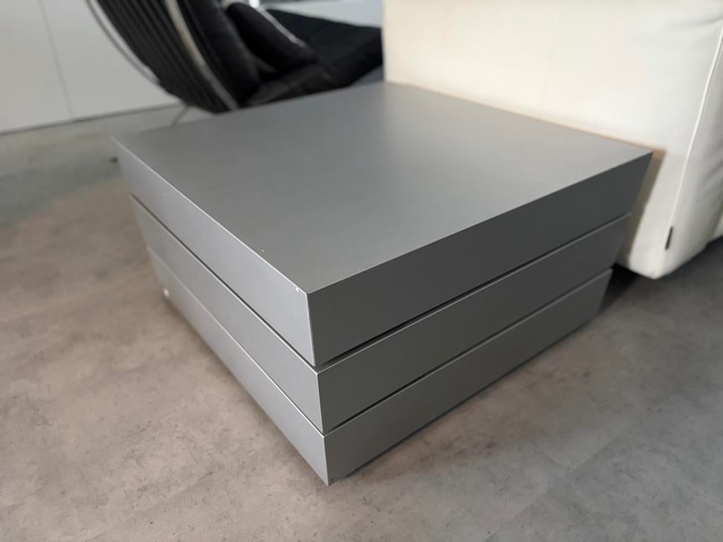 Leo Luc Blocco Swivel Salontafel - Modern & Draaibaar, Huis en Inrichting, Tafels | Salontafels, Ophalen, Gebruikt, 50 tot 100 cm