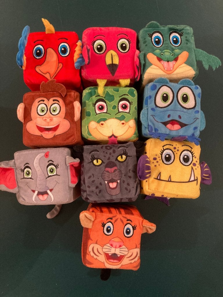 Lidl jungle mini 2021 knuffels complete set 10 st als nieuw!, Lidl, Ophalen of Verzenden