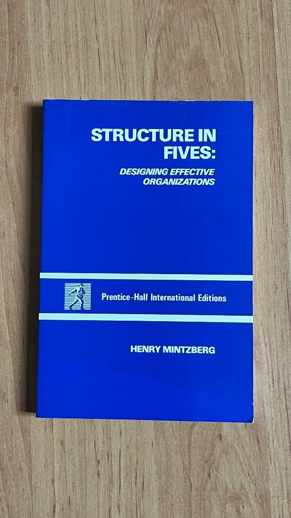 Structure in fives – Henry Mintzberg, Boeken, Gelezen, Ophalen of Verzenden, Economie en Marketing, Henry Mintzberg