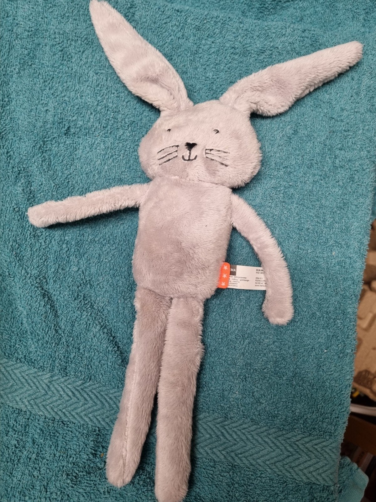 Hema knuffel konijn nr 10, Kinderen en Baby's, Speelgoed | Knuffels en Pluche, Ophalen of Verzenden, Konijn