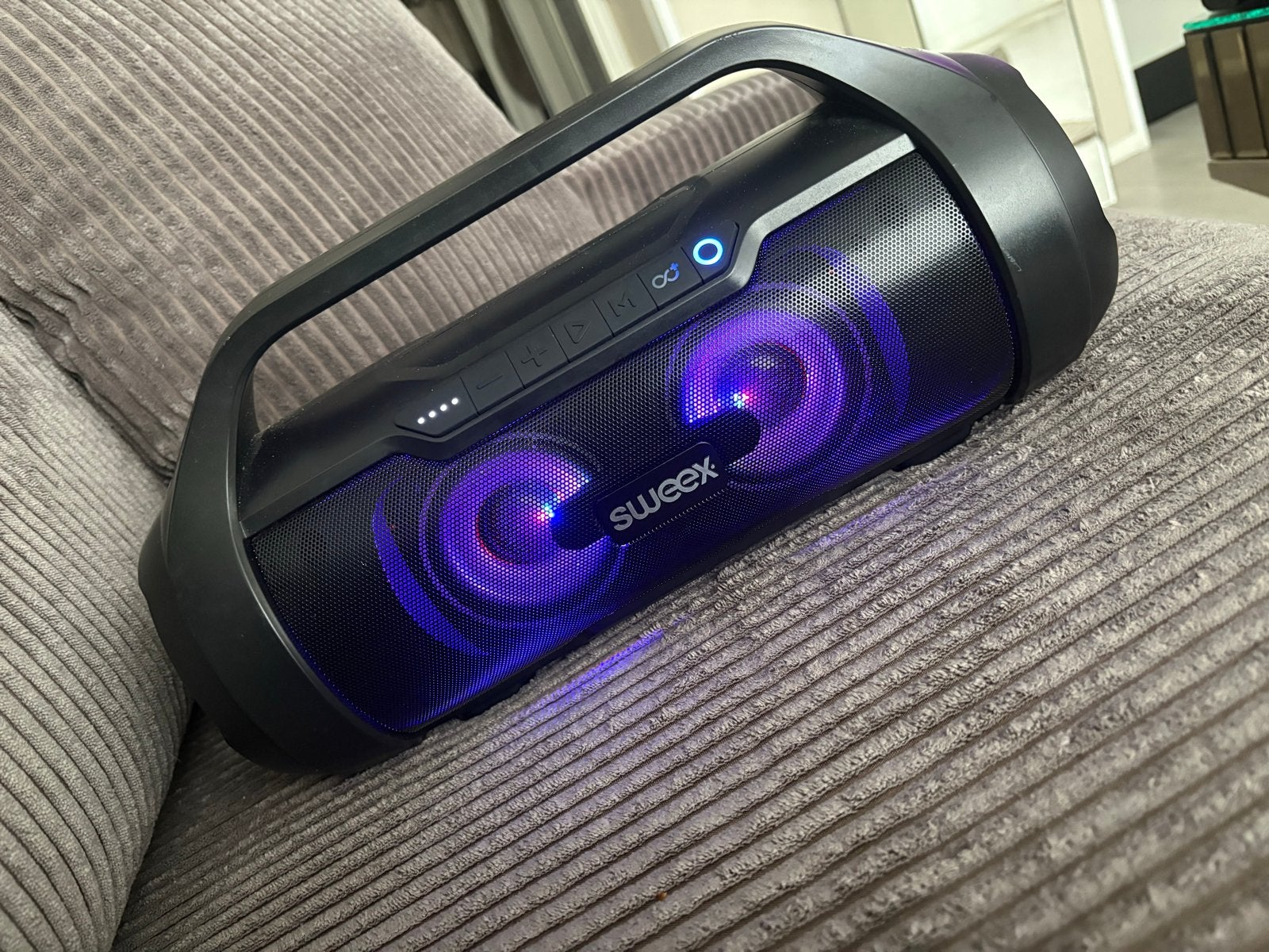 Sweex Bluetooth Party Boombox SWBTBB001BL met LED-verlichtin, Audio, Tv en Foto, Luidsprekers, Overige merken, Overige typen, Ophalen of Verzenden