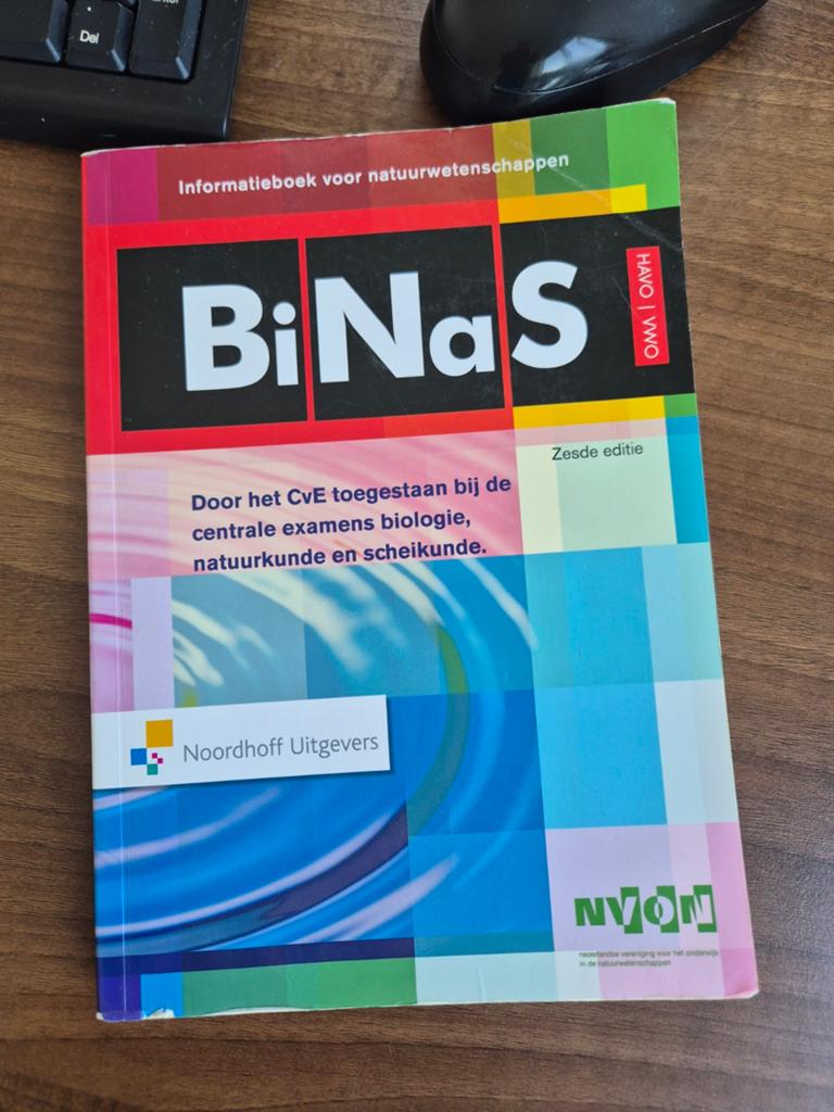 BiNaS Informatieboek Natuurwetenschappen 6e editie HAVO/VWO, Boeken, Gelezen, Biologie, HAVO, Ophalen of Verzenden