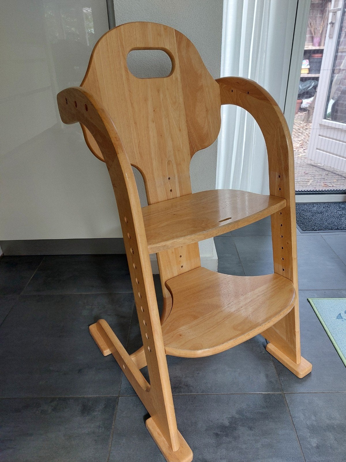 Kinderstoel Tiamo Wood Collection, Kinderen en Baby's, Kinderstoelen, Ophalen, Gebruikt, Meegroeistoel