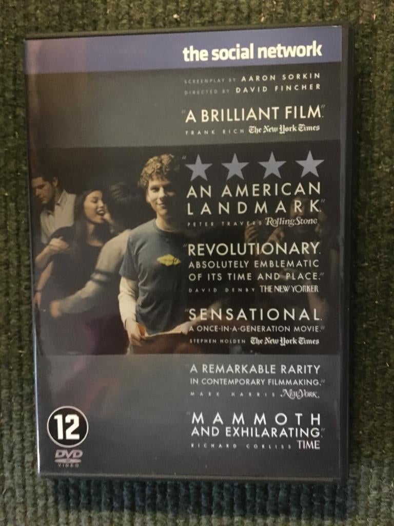 The Social Network; regie David Fincher #Economie #Marketing, Vanaf 12 jaar, Ophalen of Verzenden, Zo goed als nieuw, Overige genres
