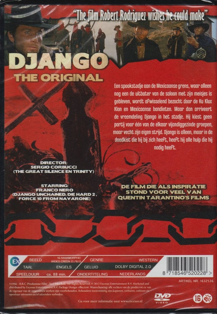 Django ( Franco Nero ), Alle leeftijden, Verzenden, Nieuw in verpakking, Nederlands