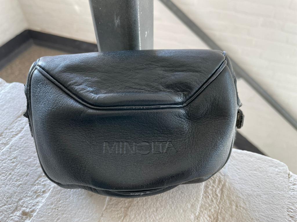 Minolta CLE Leren Case Hoesje Tasje Hoes Leica CL Pouch, Ophalen of Verzenden, Zo goed als nieuw
