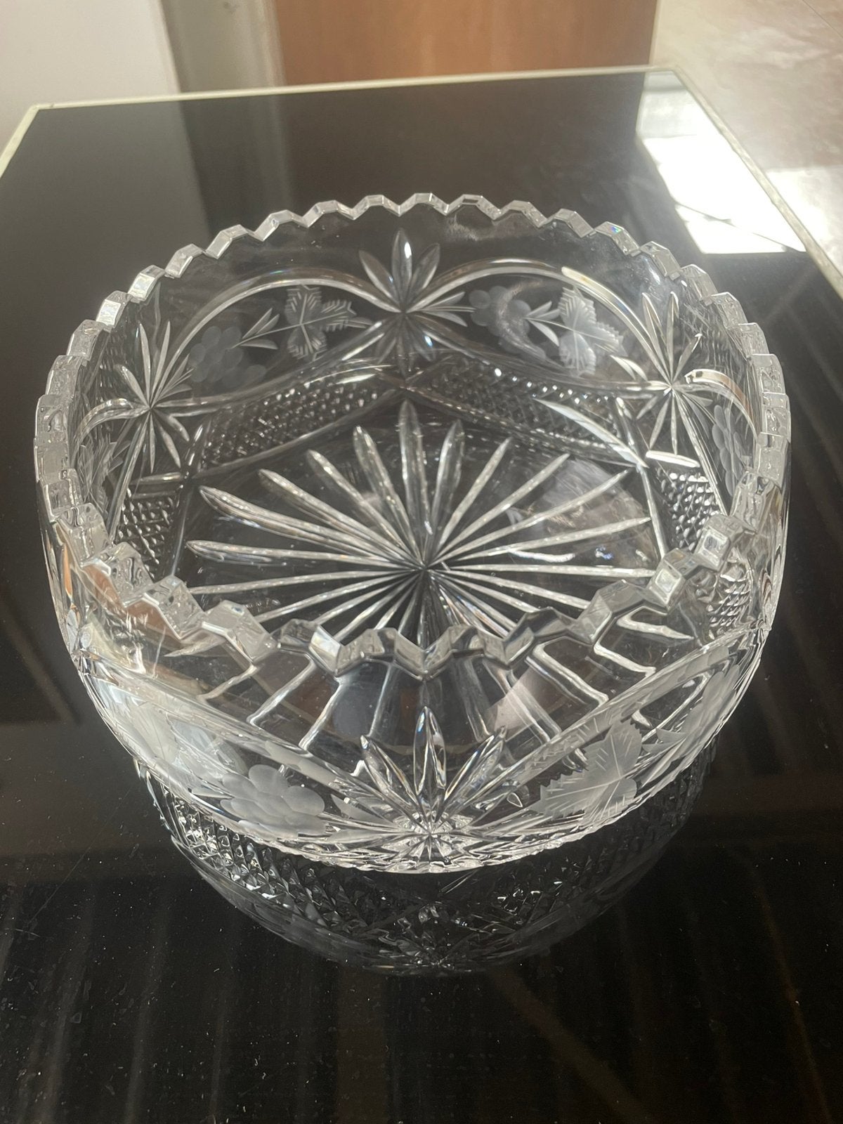 Prachtig bewerkte Rogaska serveerschaal - 18 cm, Ophalen of Verzenden