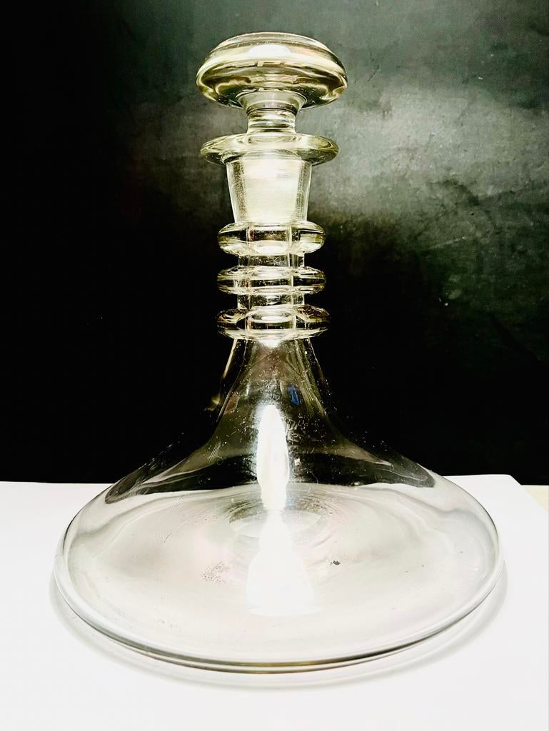 Vintage Schip Karaf Geblazen Glas, Verzenden