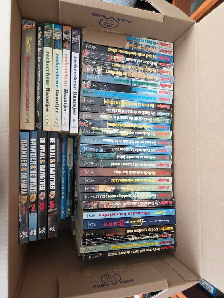 73 originele  baantjer boeken, Boeken, Ophalen, Gelezen