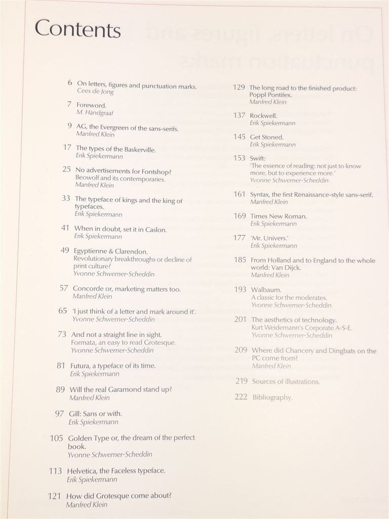 T & T — 26 Lettertypen & Ontwerpers, Spiekermann, Ophalen of Verzenden, Gelezen, Fotografen
