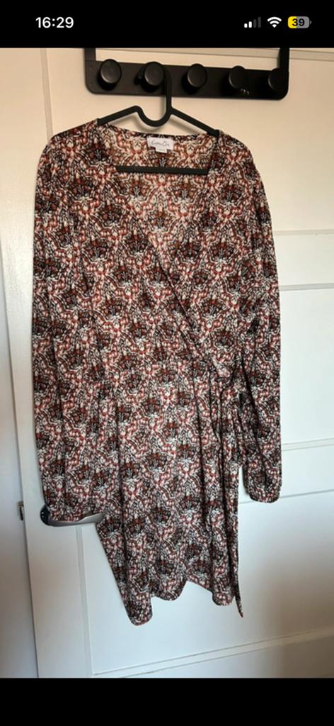 Cotton Club jurk maat L, Ophalen of Verzenden, Gedragen, Maat 42/44 (L), Bruin