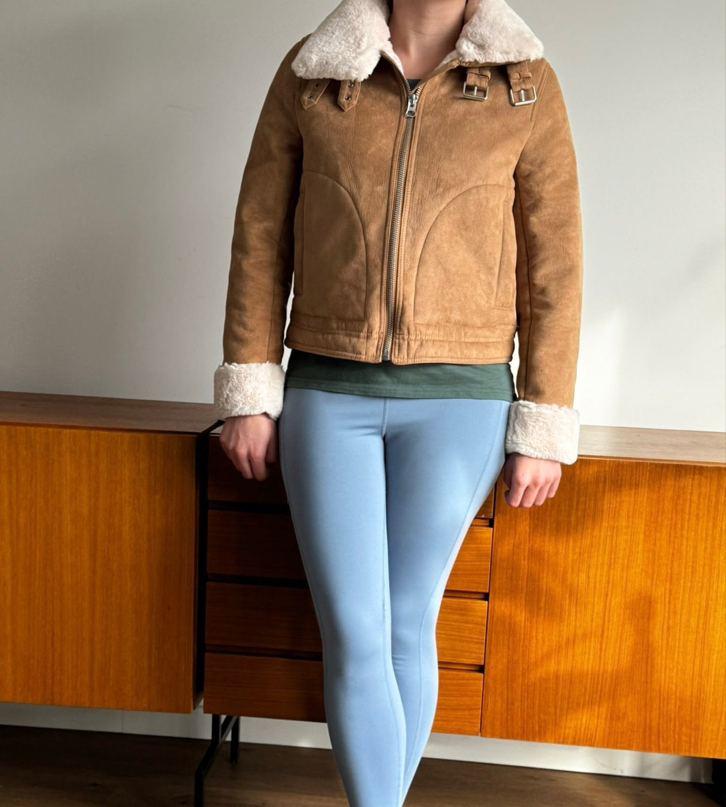 Nieuwe H&M Lammy Coat Maat 40, Ophalen of Verzenden, Nieuw, Maat 38/40 (M), Bruin
