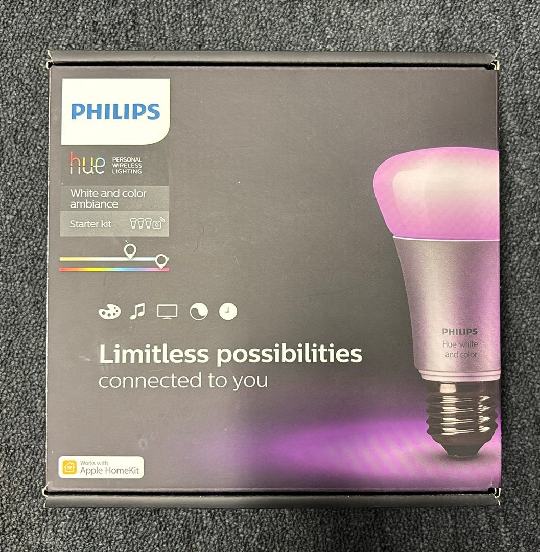 Philips Hue Starter Kit + 2 White Ambiance Lampen + Tap Swit, Ophalen of Verzenden, Zo goed als nieuw