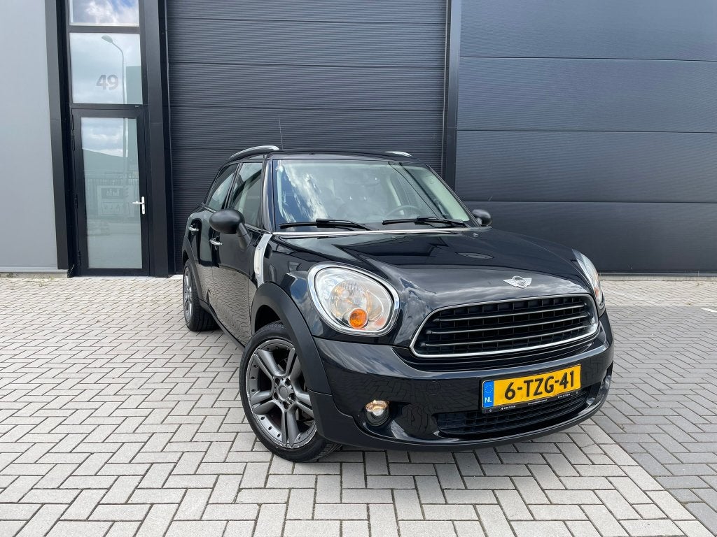 Mini Countryman Automaat! One Salt 1.6 | Leder!, Auto's, Mini, Zwart, USB, Zwart, Leder