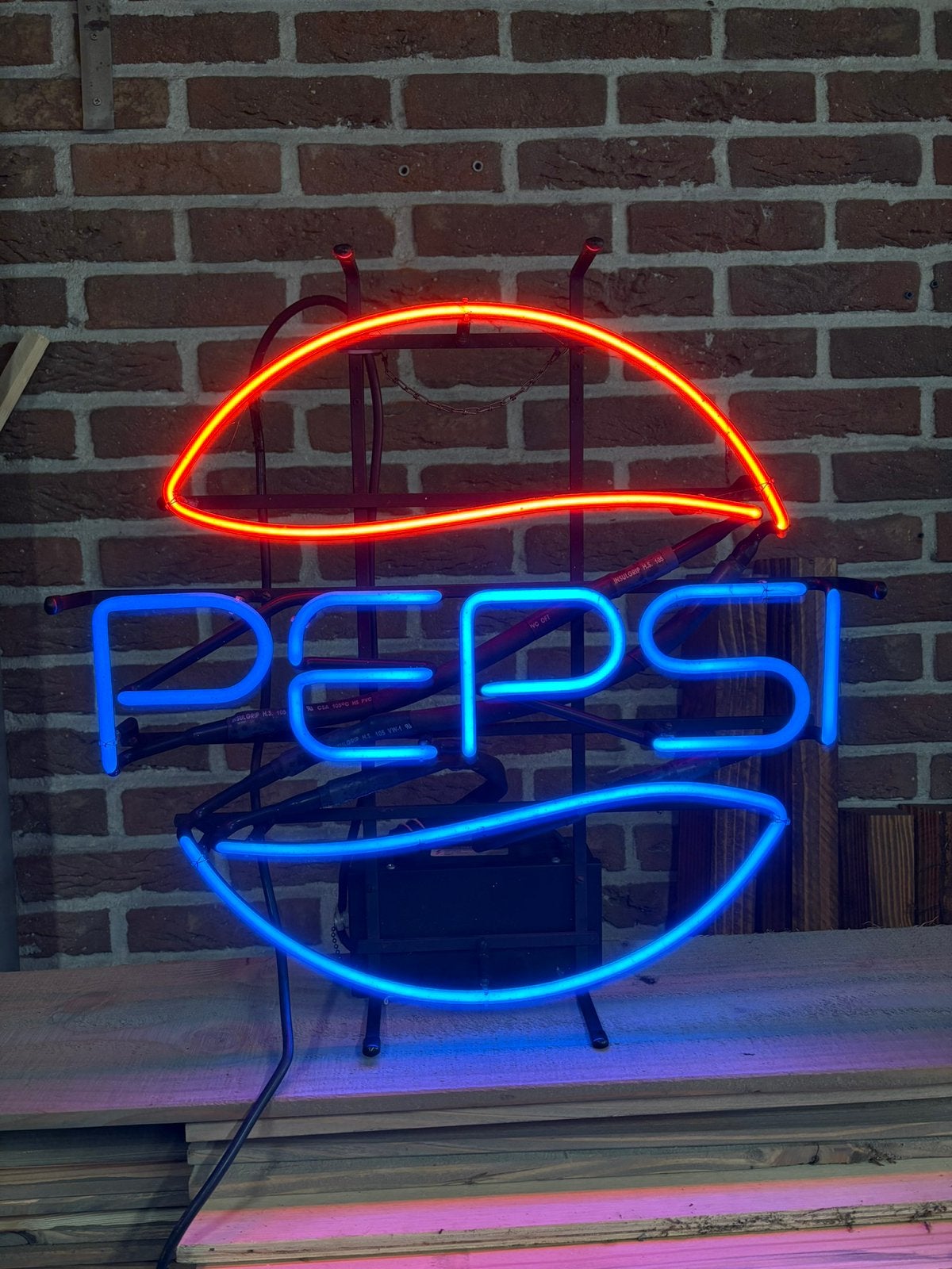 Pepsi lichtreclame, Verzamelen, Automaten | Jukeboxen, Ophalen, Gebruikt, 1970 tot heden, Overige merken