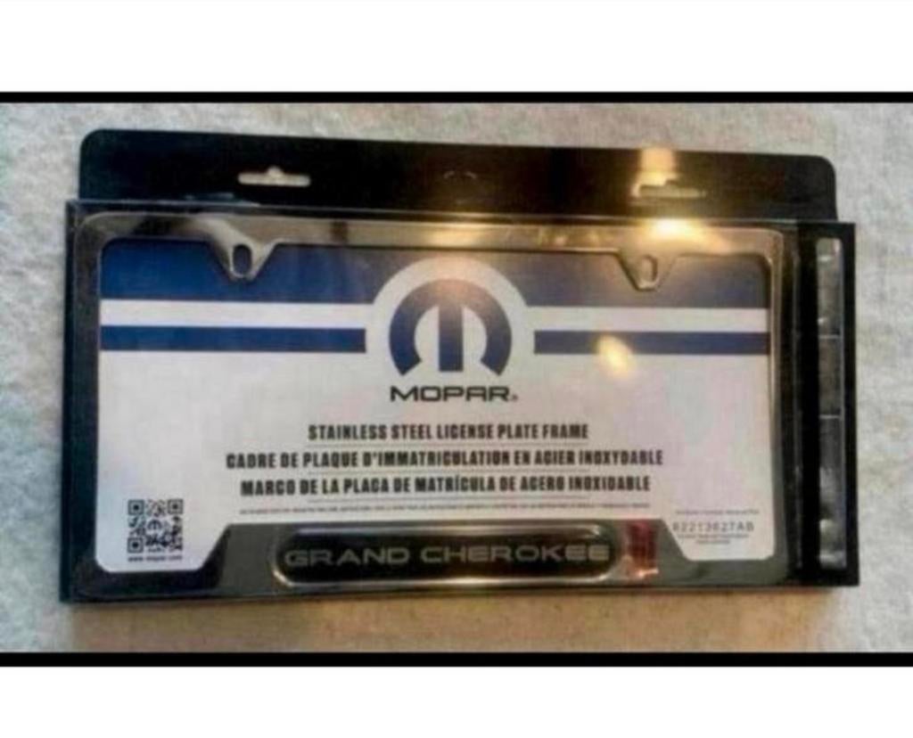 2011-19 Jeep Grand Cherokee Mopar Chrome 18.2 kentekenhouder, Ophalen of Verzenden, H, H, H