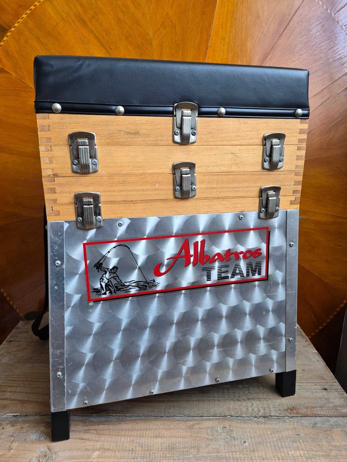 Albatros Team Viskist - Houten en Aluminium, Ophalen of Verzenden, Gebruikt, Overige typen