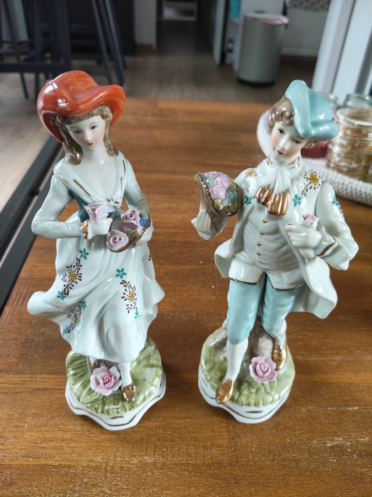 Vintage Porseleinen Beeldje Rocco stijl, Ophalen of Verzenden
